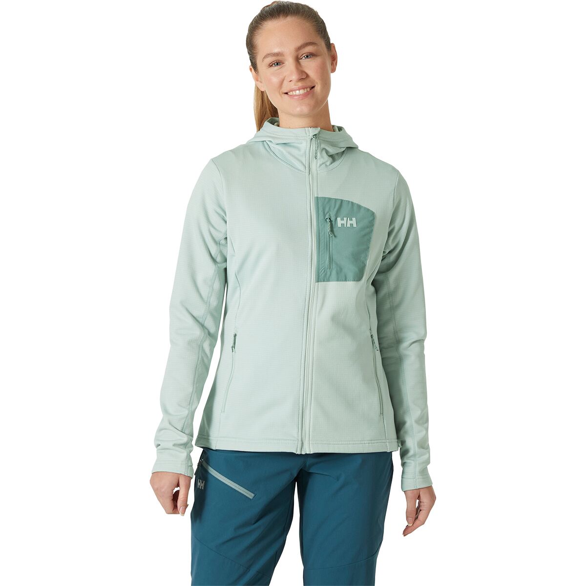 Image of Helly Hansen Versalite Hooded Jacket - Women's Green Mist, L