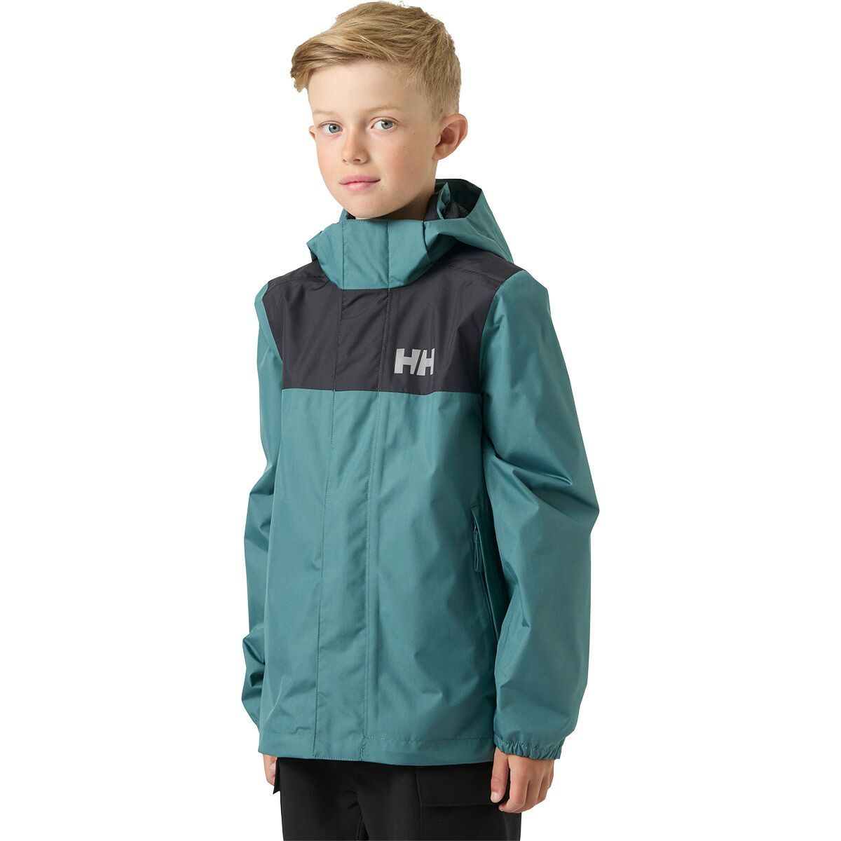 Image of Helly Hansen Jr Vancouver Rain Jacket - Kids' Opal Green, 12