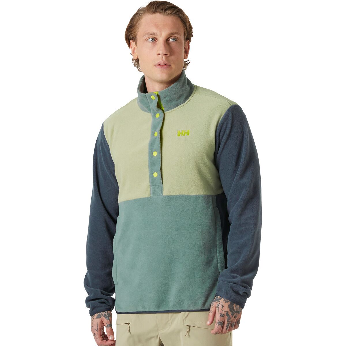 Image of Helly Hansen Daybreaker Snap Pullover Jacket - Men's Light Lav, XXL