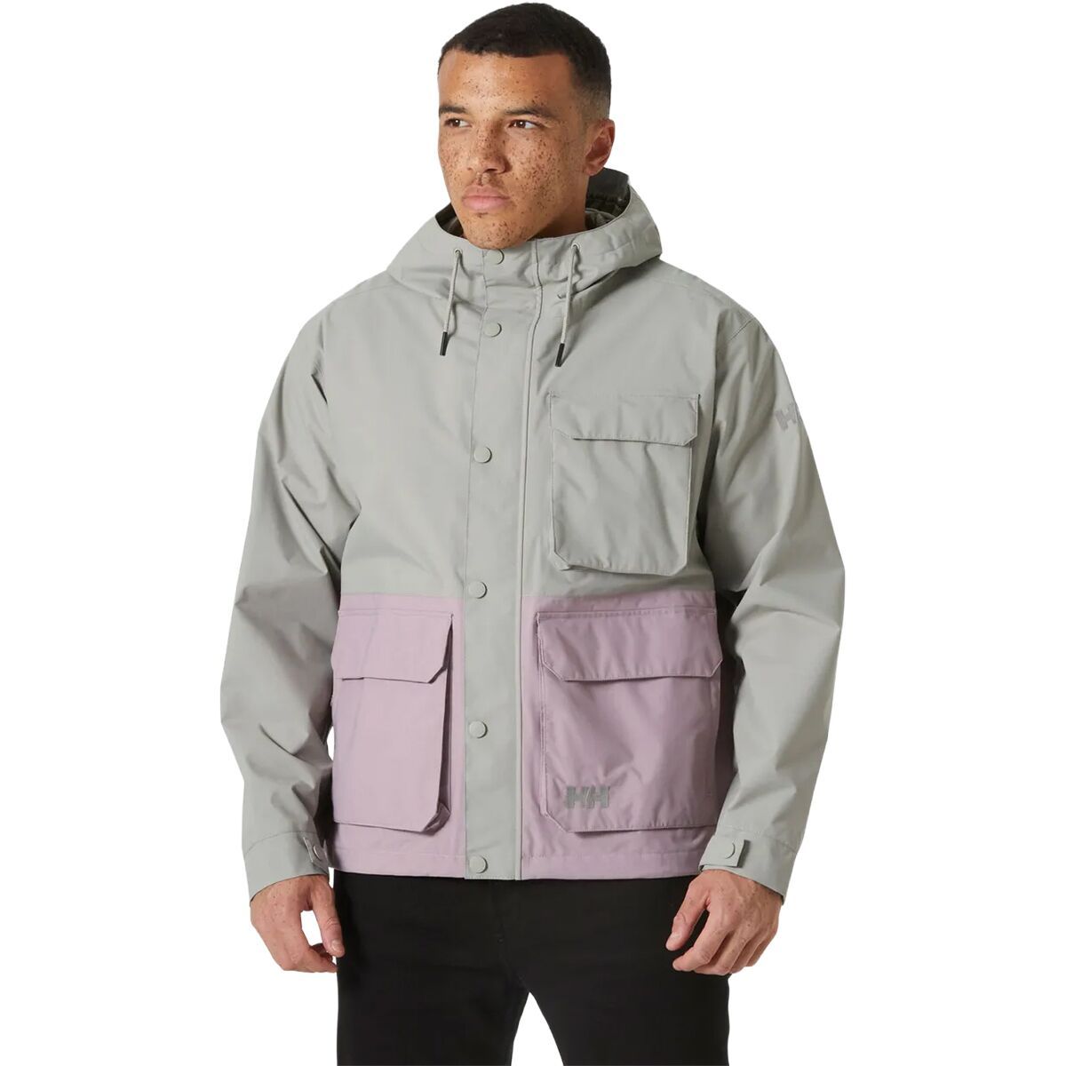 Image of Helly Hansen Escape Utility Rain Jacket - Men's Terrazzo, S