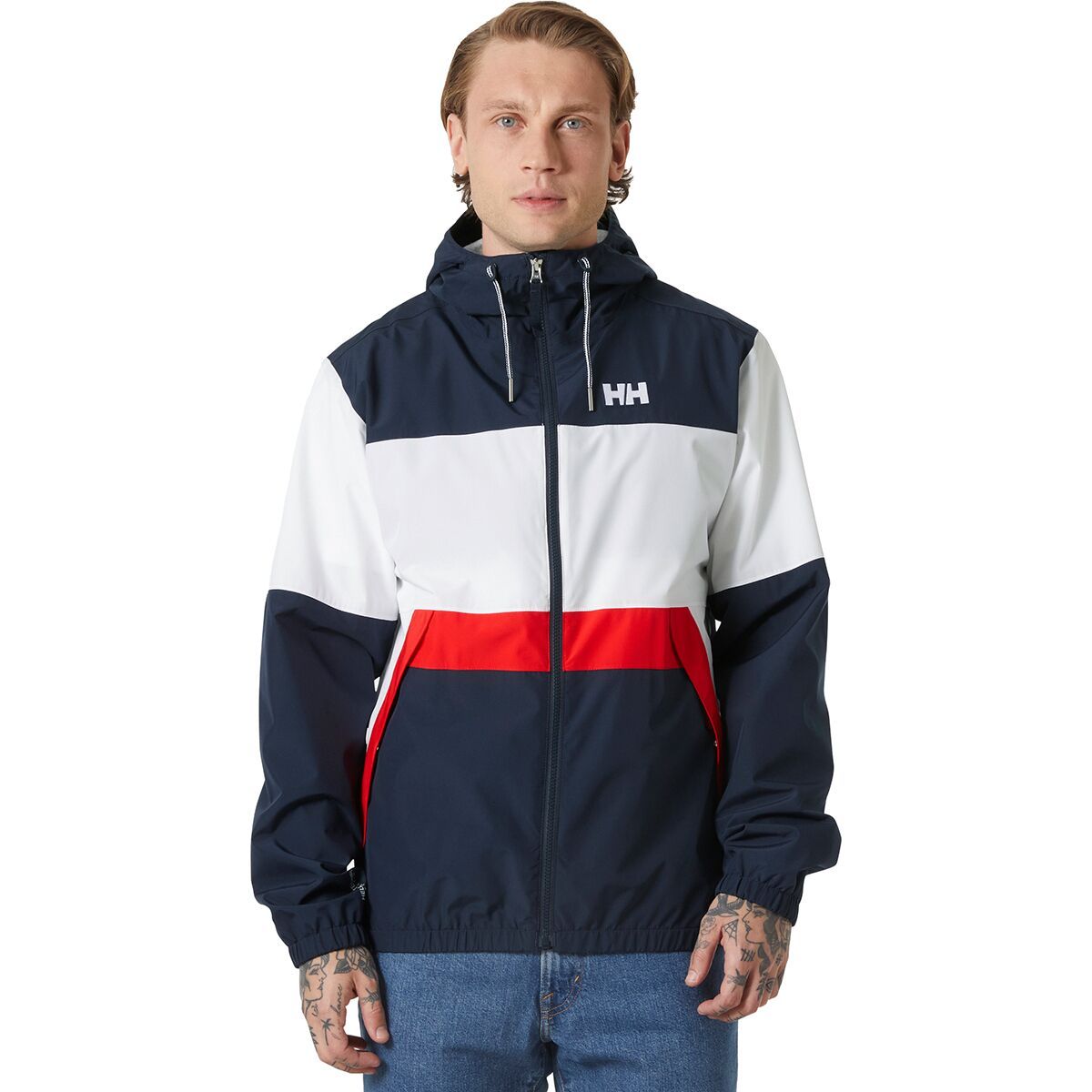 Image of Helly Hansen Koster Rain Jacket - Men's Navy, M