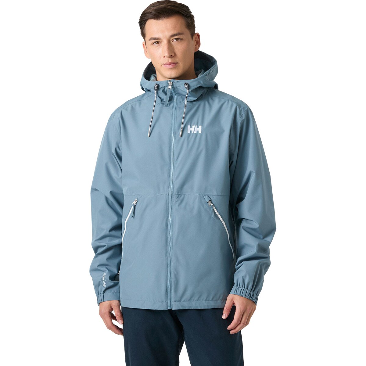 Image of Helly Hansen Sandoy Rain Jacket - Men's Washed Navy, S