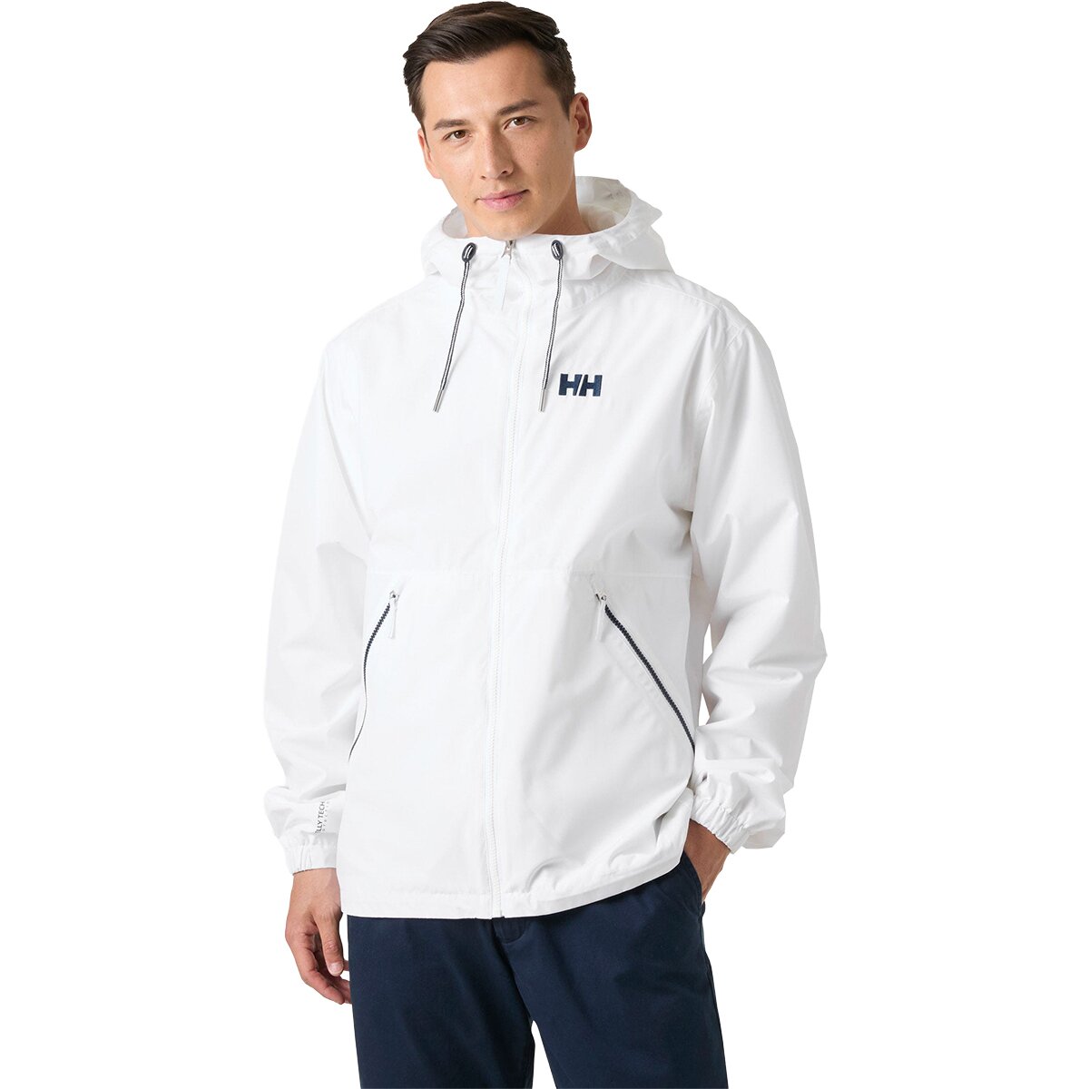 Image of Helly Hansen Sandoy Rain Jacket - Men's White, XXL
