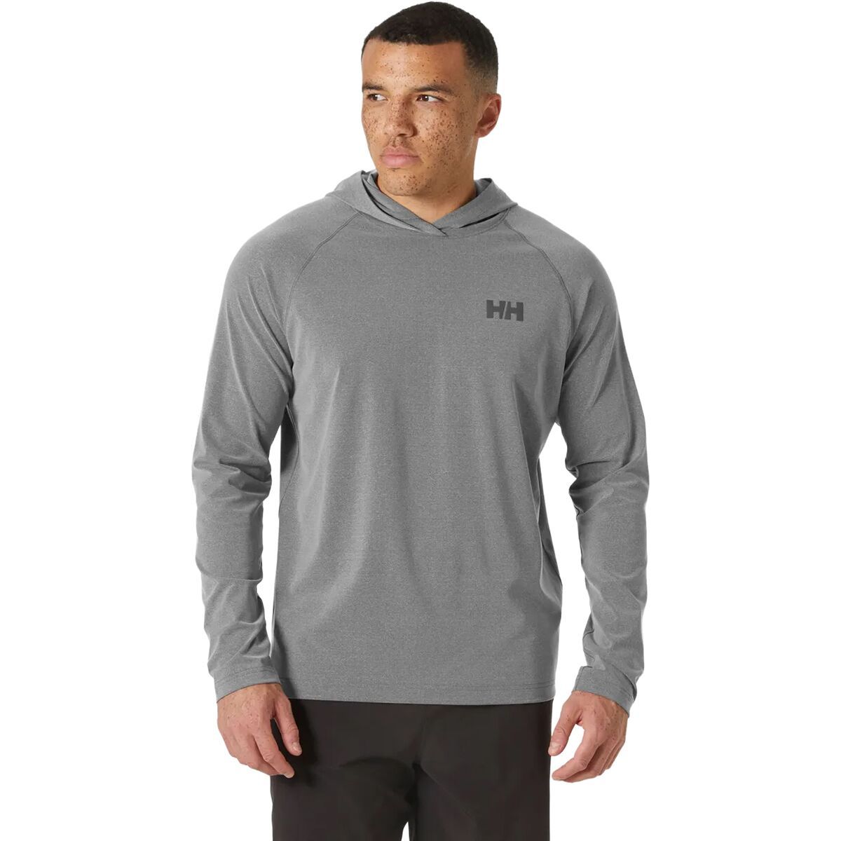 Image of Helly Hansen Tyri Knit Hoodie - Men's Ebony Melange, XXL