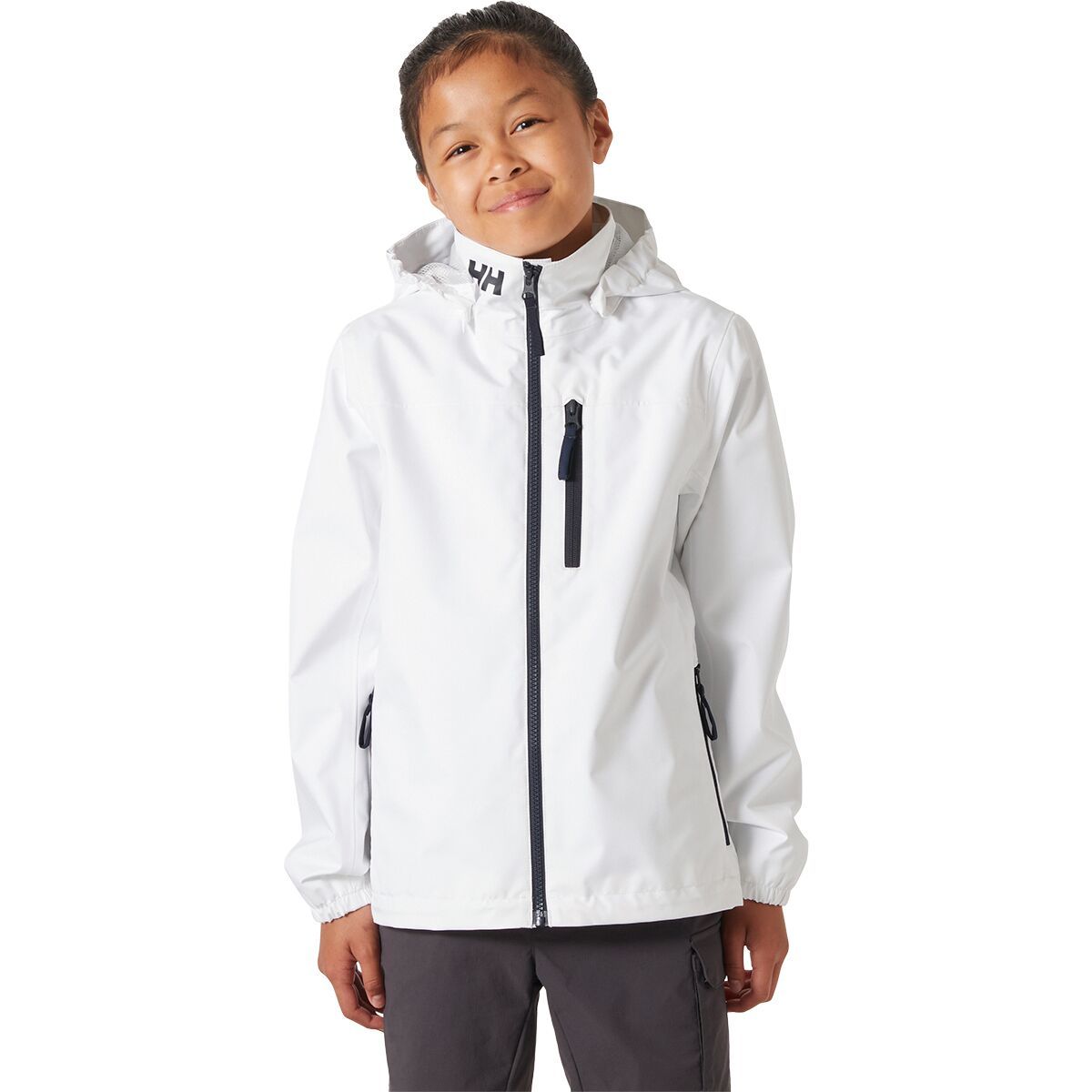 Image of Helly Hansen Crew Hooded Jacket - Kids' White2, 10