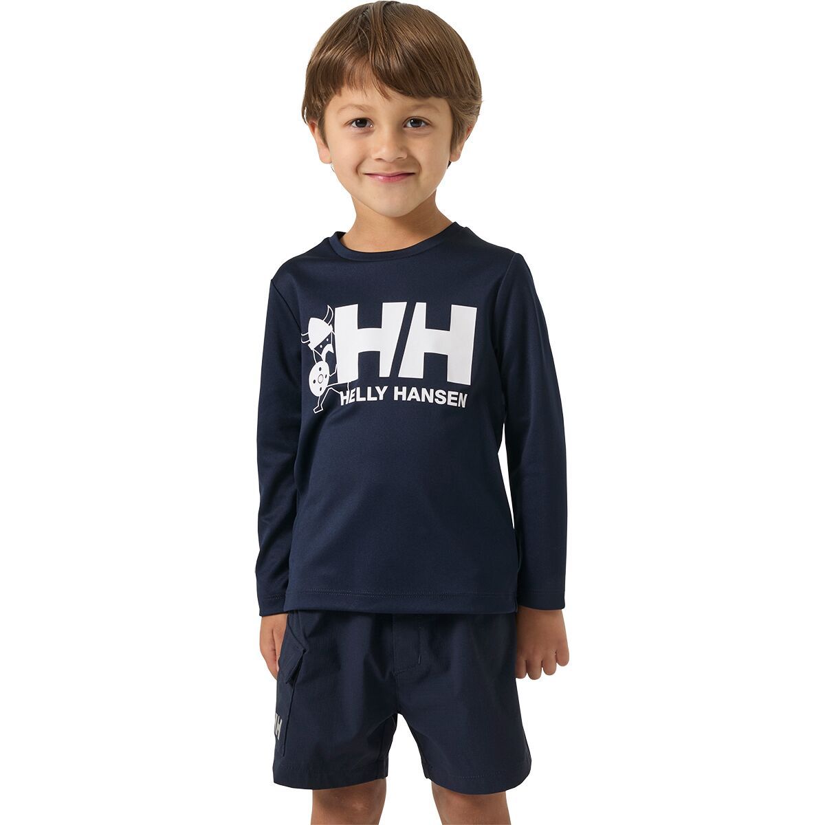 Image of Helly Hansen HH Tech Graphic Long-Sleeve Top - Toddlers' Navy2, 8
