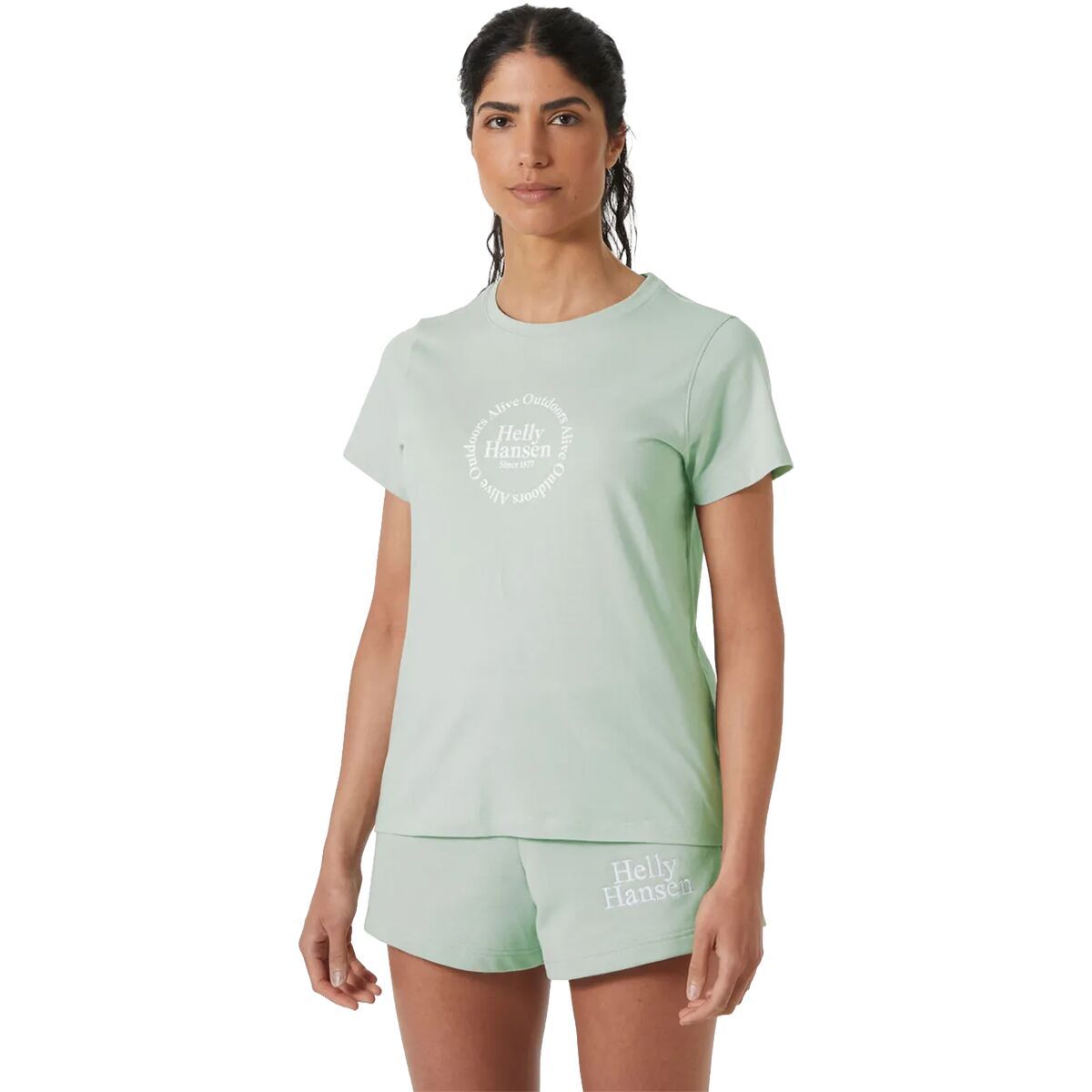 Image of Helly Hansen Core Graphic 2.0 T-Shirt - Women's Green Mist, M