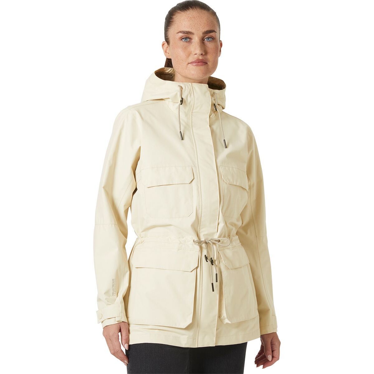 Image of Helly Hansen Escape Utility Raincoat - Women's Cream, L
