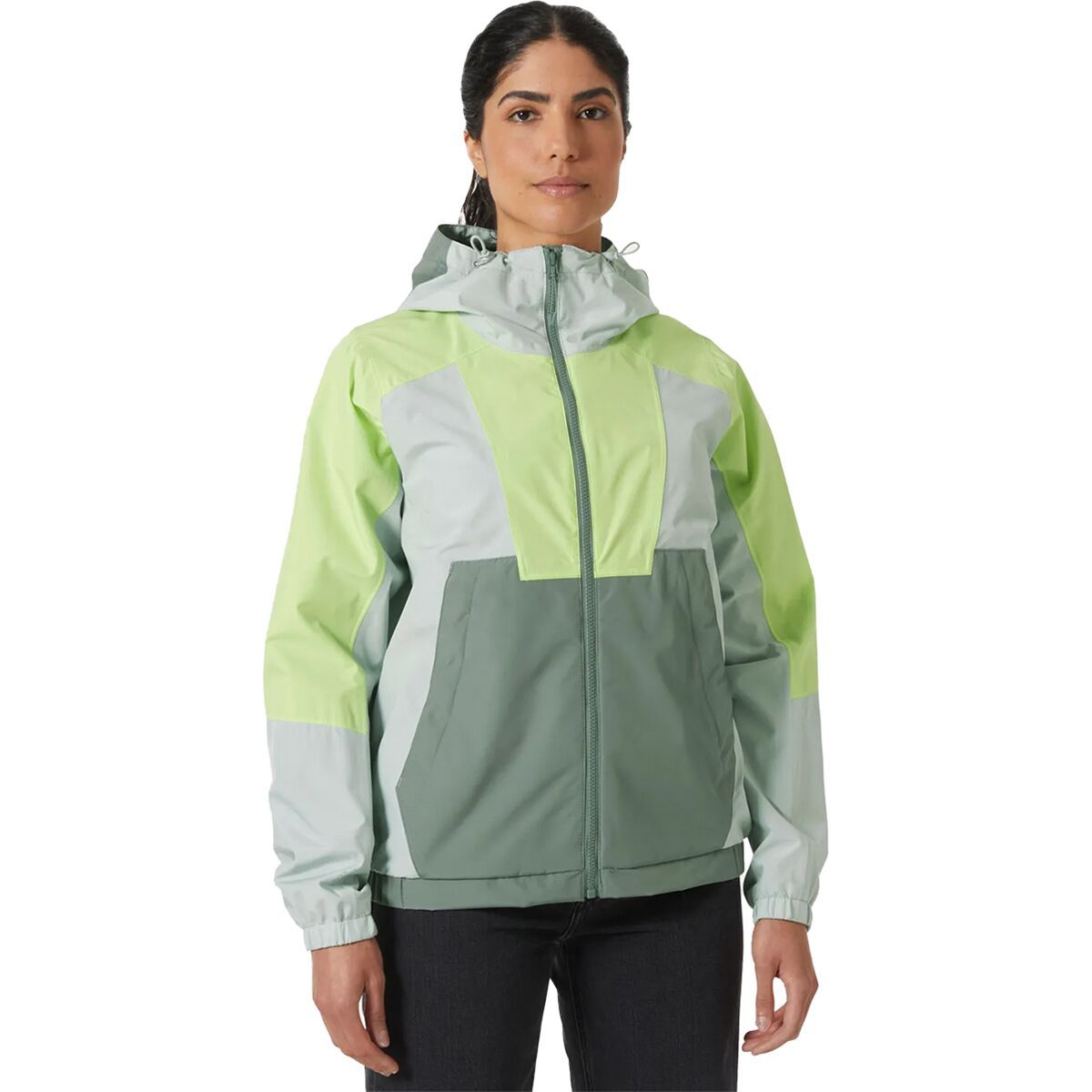 Image of Helly Hansen Rig Rain Jacket - Women's Grey Cactus, XL