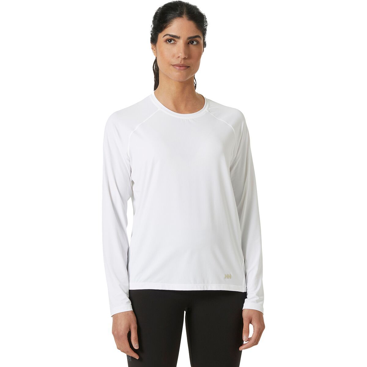 Image of Helly Hansen Shine Solen Long-Sleeve Crew Shirt - Women's White, XS