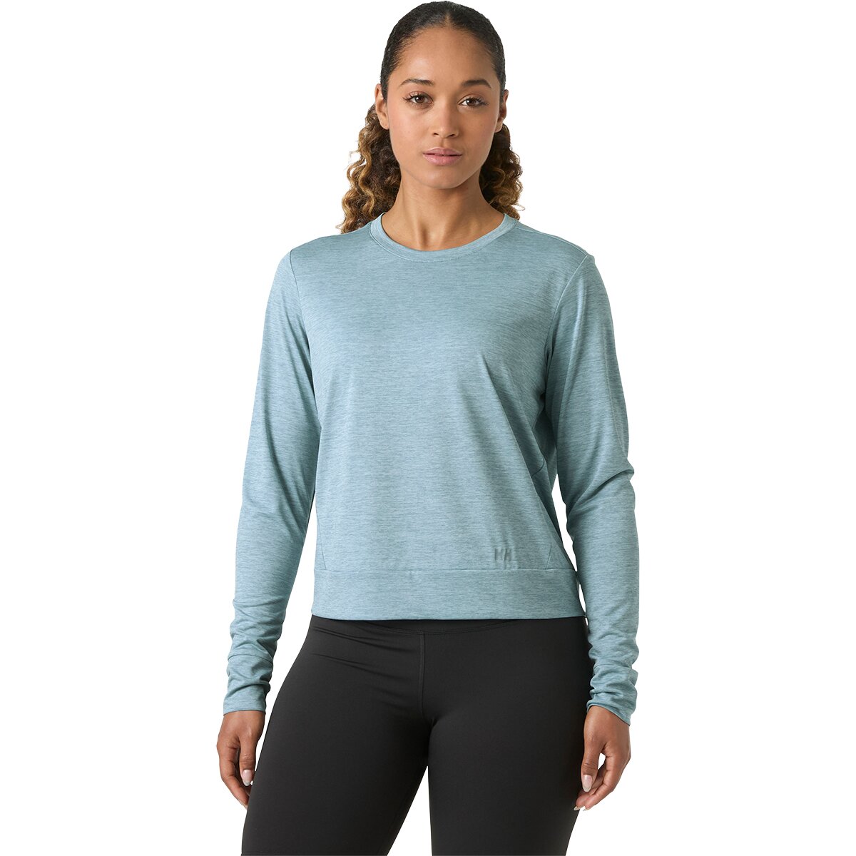 Image of Helly Hansen Sval Long-Sleeve Crew Shirt - Women's Barely Blue, XS