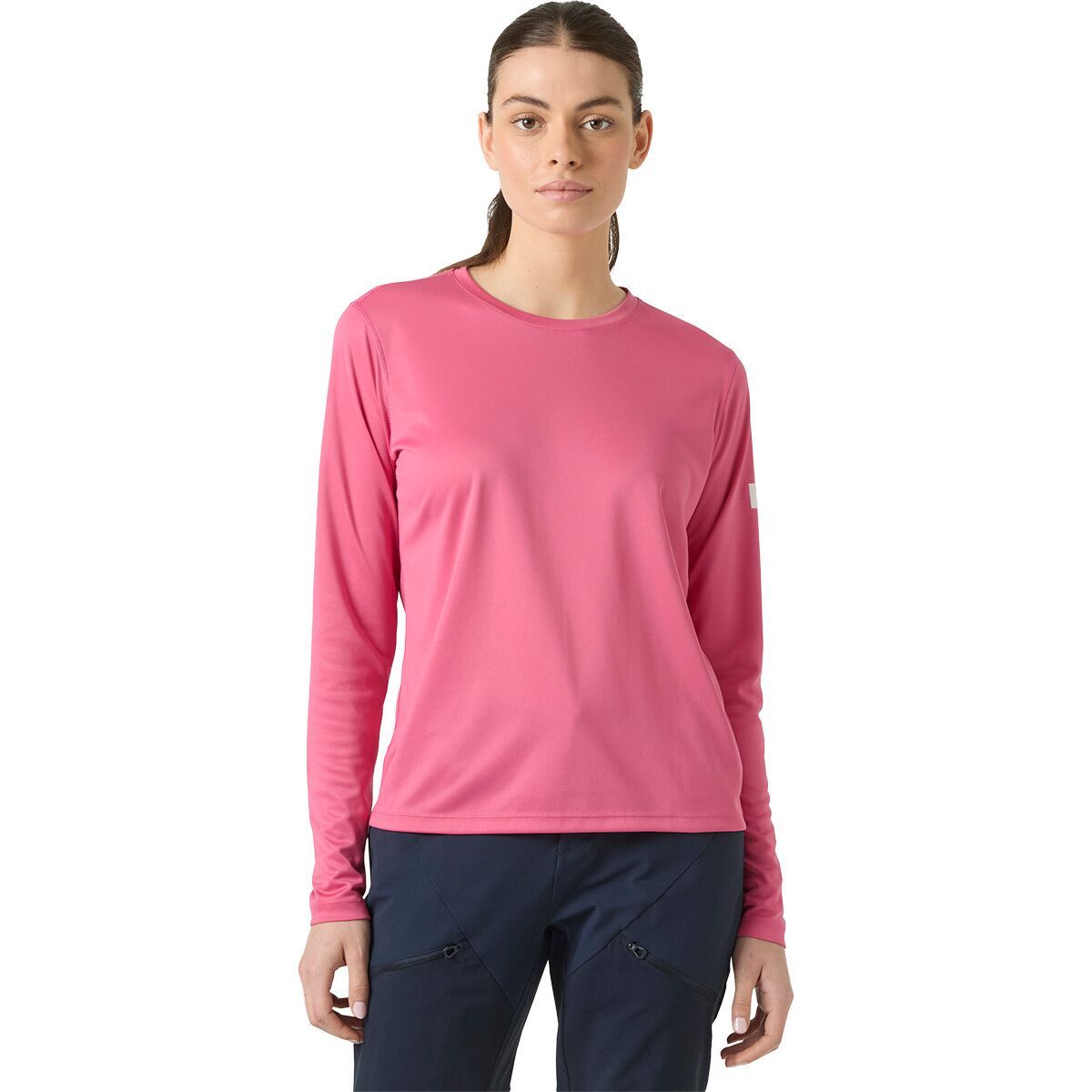 Image of Helly Hansen Tech 2.0 Crew Shirt - Women's Cascadia Pink, XS