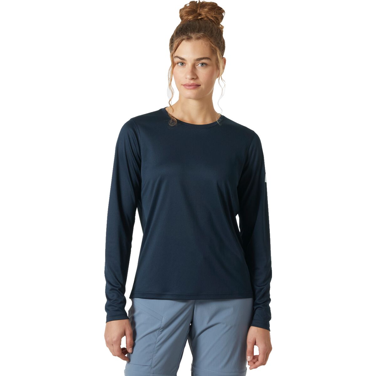 Image of Helly Hansen Tech 2.0 Crew Shirt - Women's Navy, XS