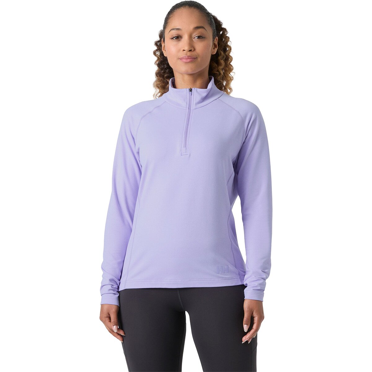 Image of Helly Hansen Tyri Knit 1/2-Zip Shirt - Women's Bright Lavender, S