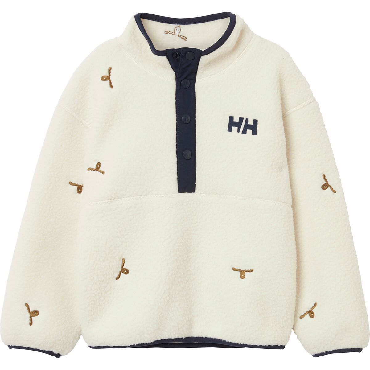 Image of Helly Hansen Frosty Pile Sweater - Toddlers' Cream Little Moose Embroidery, 3