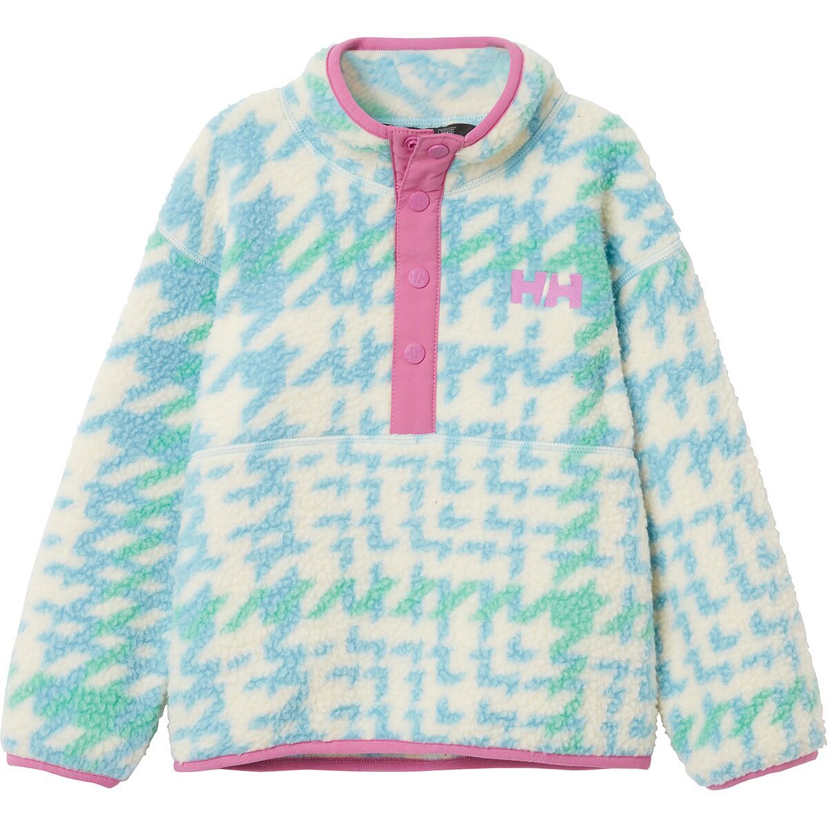 Image of Helly Hansen Frosty Pile Sweater - Toddlers' Light Cyan Broxburn AOP, 4