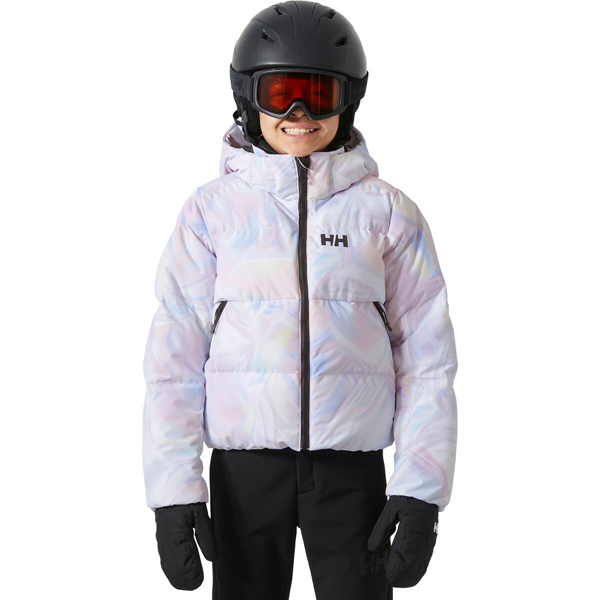 Image of Helly Hansen Jr Nora Puffy Jacket - Girls' Reflections AOP, 14