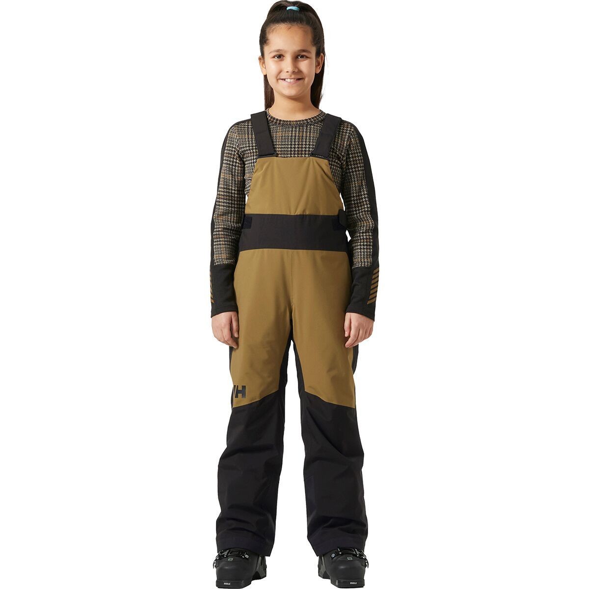 Image of Helly Hansen Jr Stellar Bib Pant - Girls' Sepia, 12