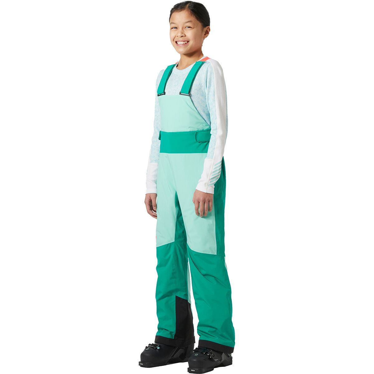 Image of Helly Hansen Jr Stellar Bib Pant - Girls' Signal Green, 14