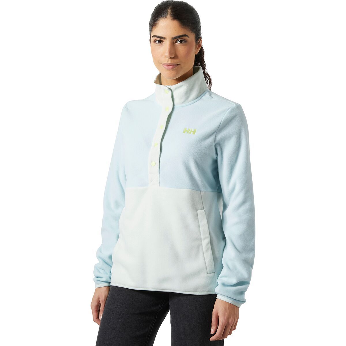 Image of Helly Hansen Daybreaker Snap Pullover - Women's Barely Blue, M