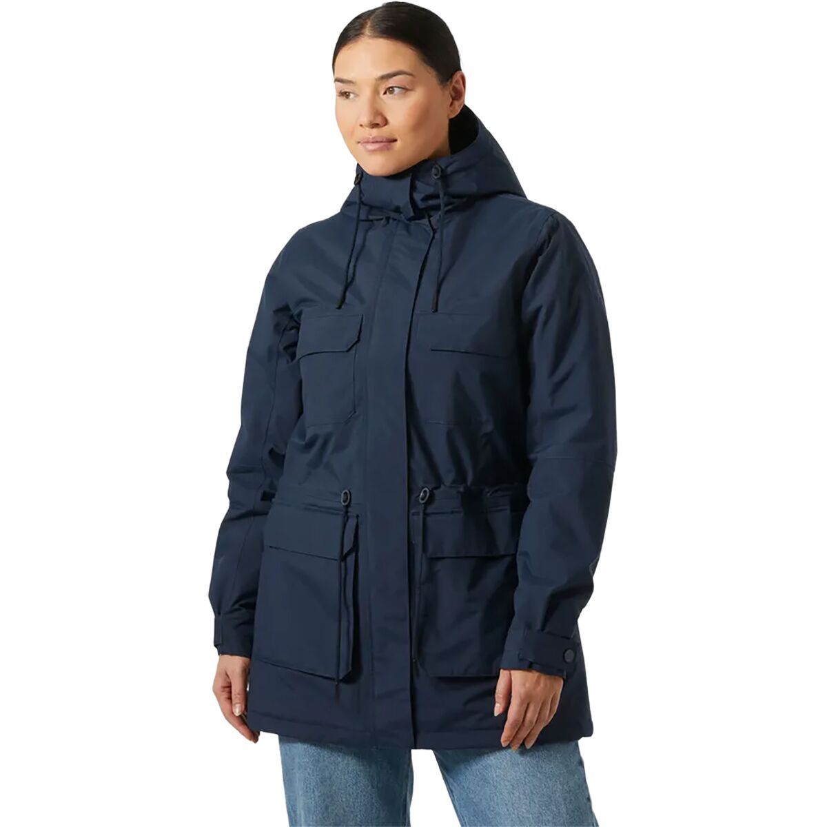 Image of Helly Hansen Escape Insulated Parka - Women's Navy, L