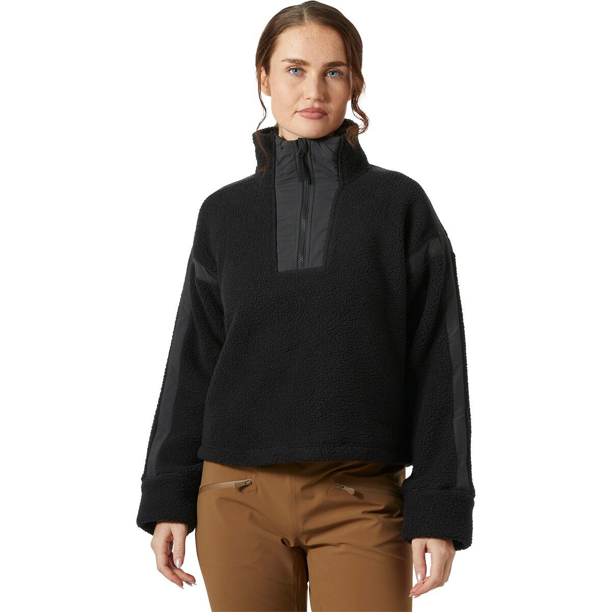 Image of Helly Hansen Imperial Pile Zip Pullover - Women's Black, M