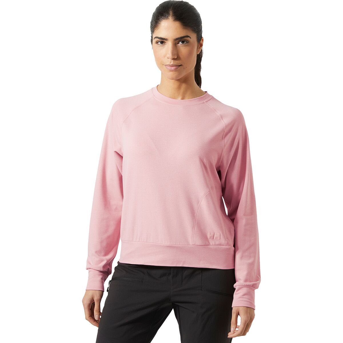 Image of Helly Hansen Tyri Knit CrewNeck Sweatshirt - Women's Pink Salt Melange, L