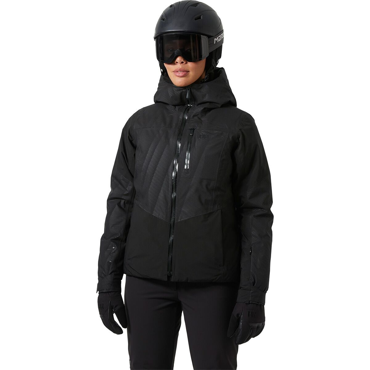 Image of Helly Hansen Valdisere 3.0 Jacket - Women's Black Embossed Stripes, S