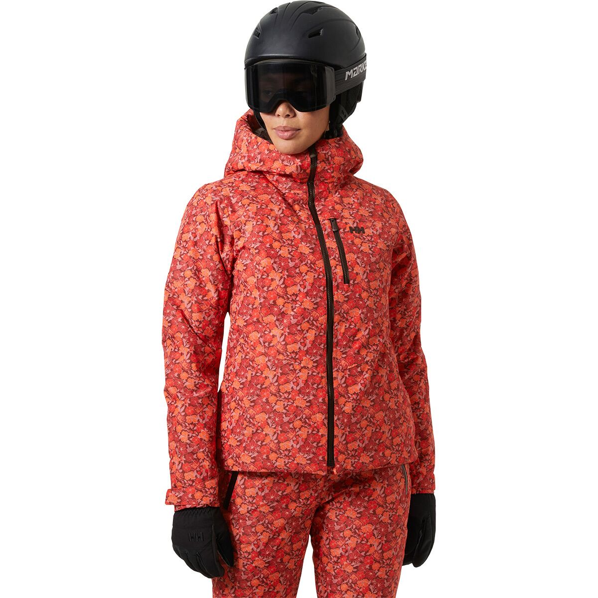 Image of Helly Hansen Valdisere 3.0 Jacket - Women's Red Floral Aop Small, S