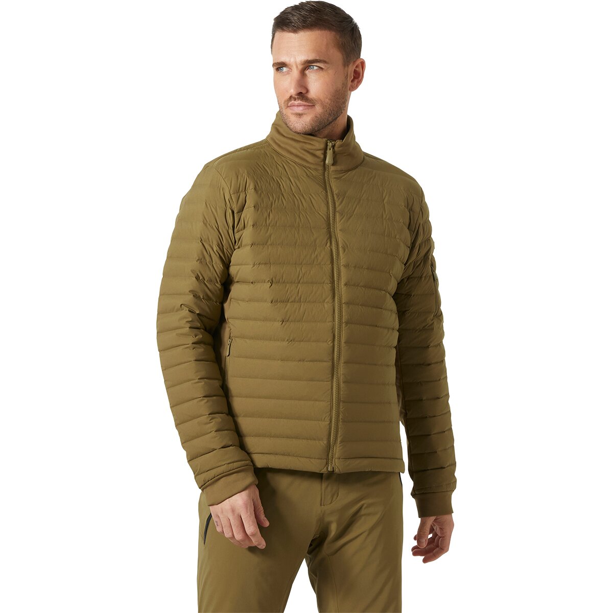 Image of Helly Hansen Alpha Light Down Jacket - Men's Sepia, XXL