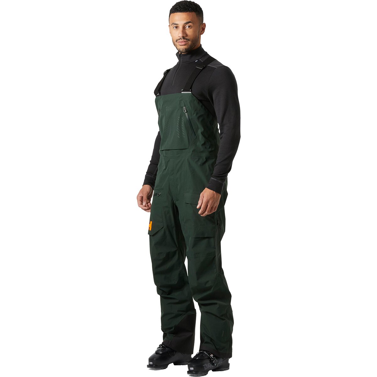 Image of Helly Hansen Ridge Infinity Shell Bib Pant - Men's Dark Jungle, XL