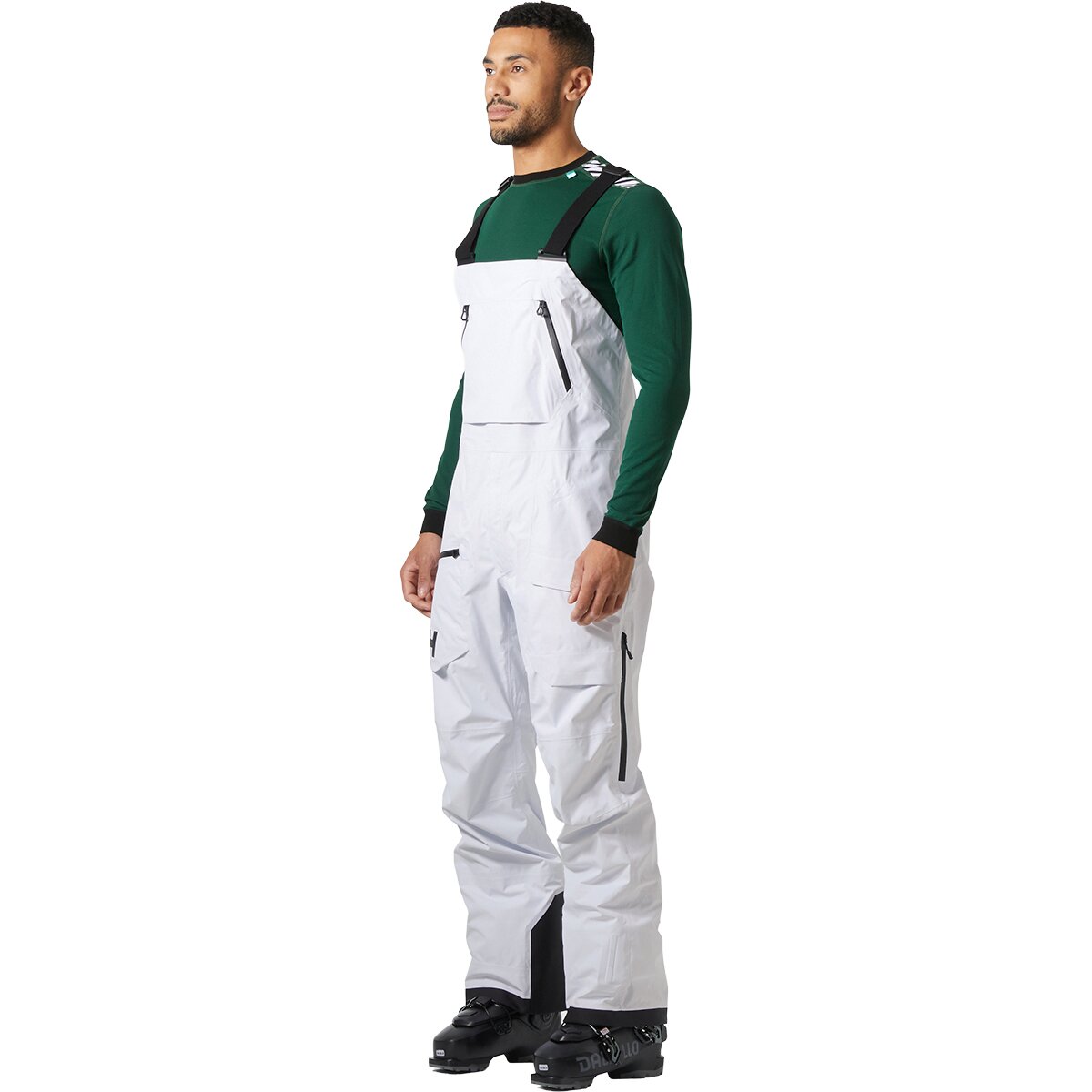 Image of Helly Hansen Ridge Infinity Shell Bib Pant - Men's White, S