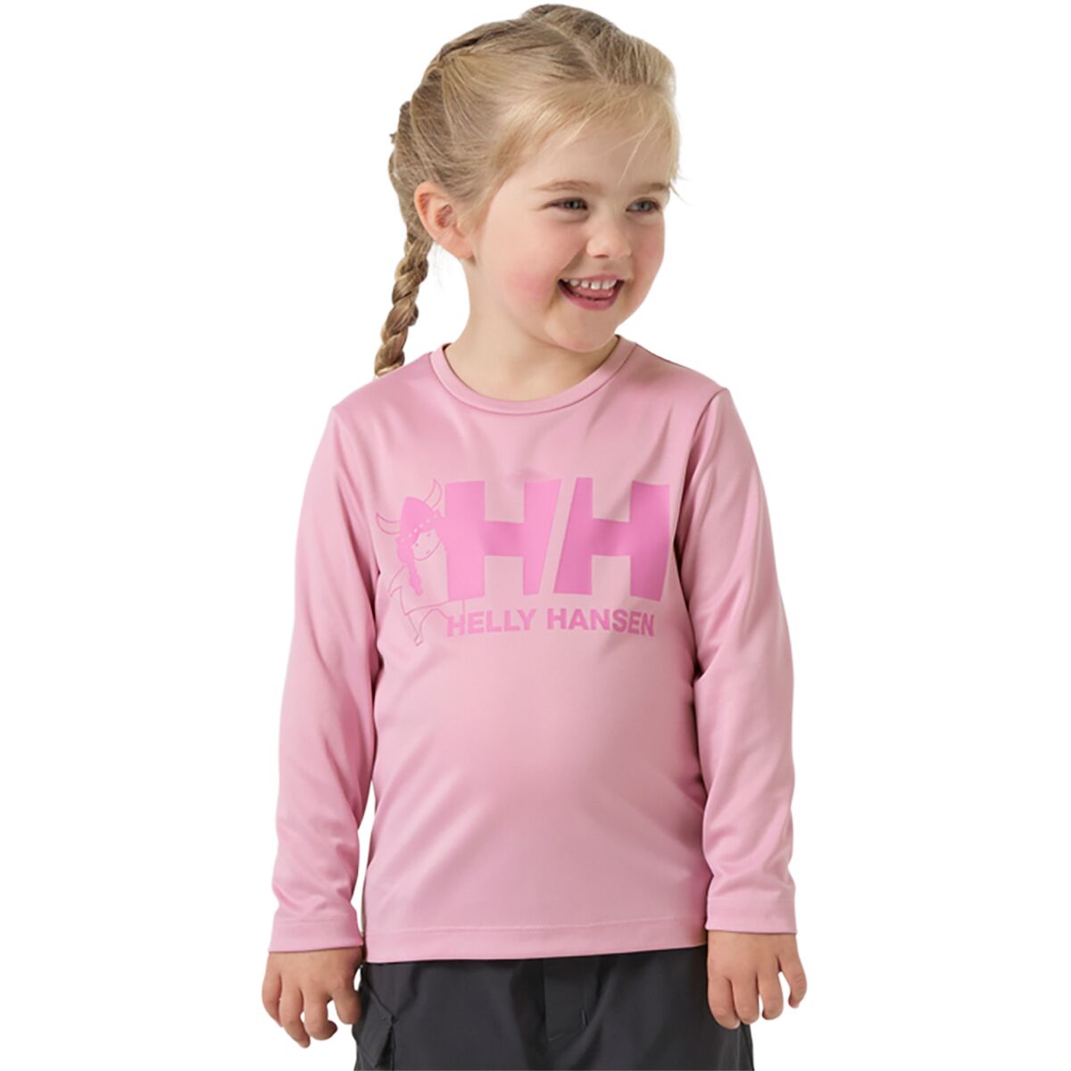 Image of Helly Hansen HH Tech Graphic Long-Sleeve Top - Toddler Girls' Pink Lavender, 5