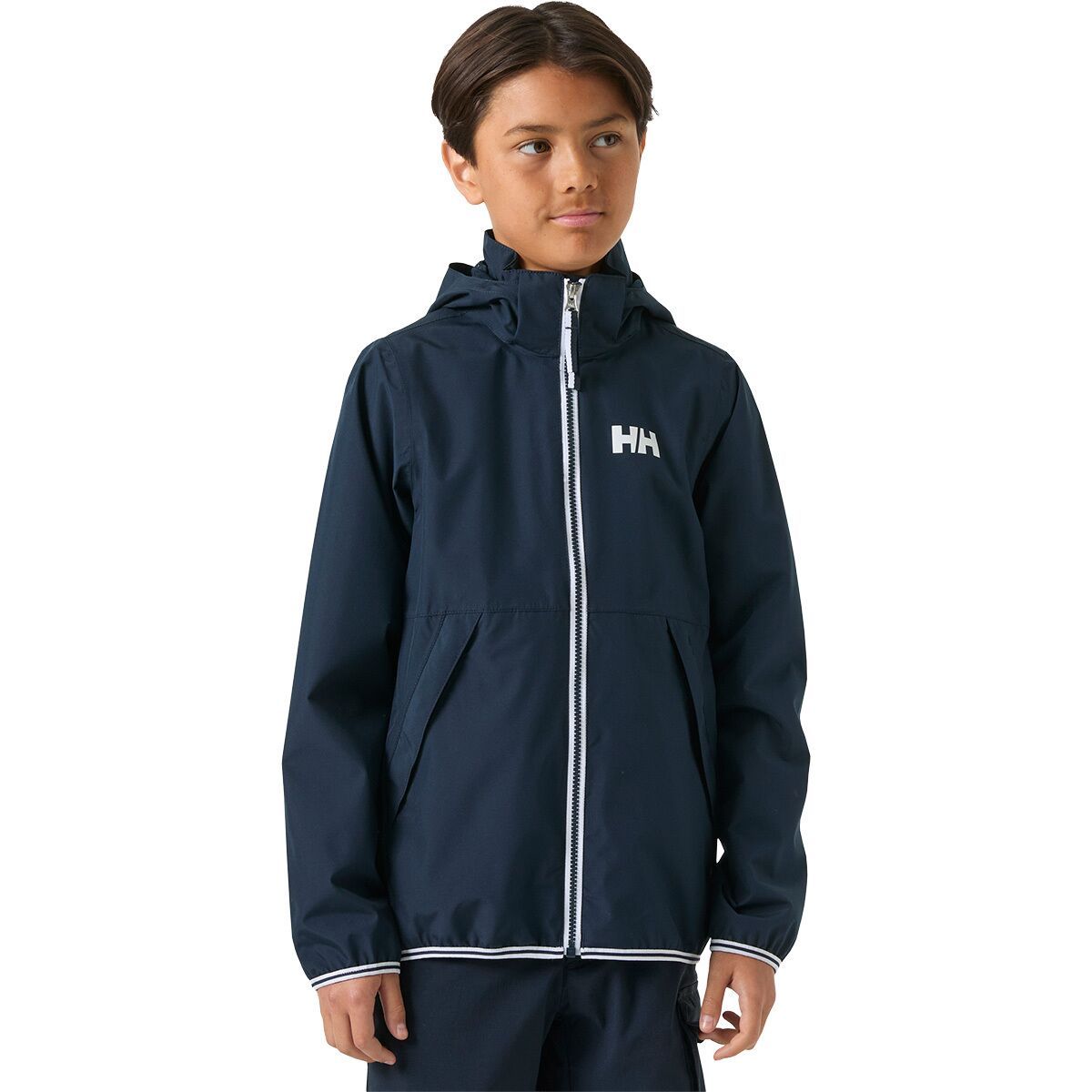 Image of Helly Hansen Koster Rain Jacket - Kids' Navy, 11