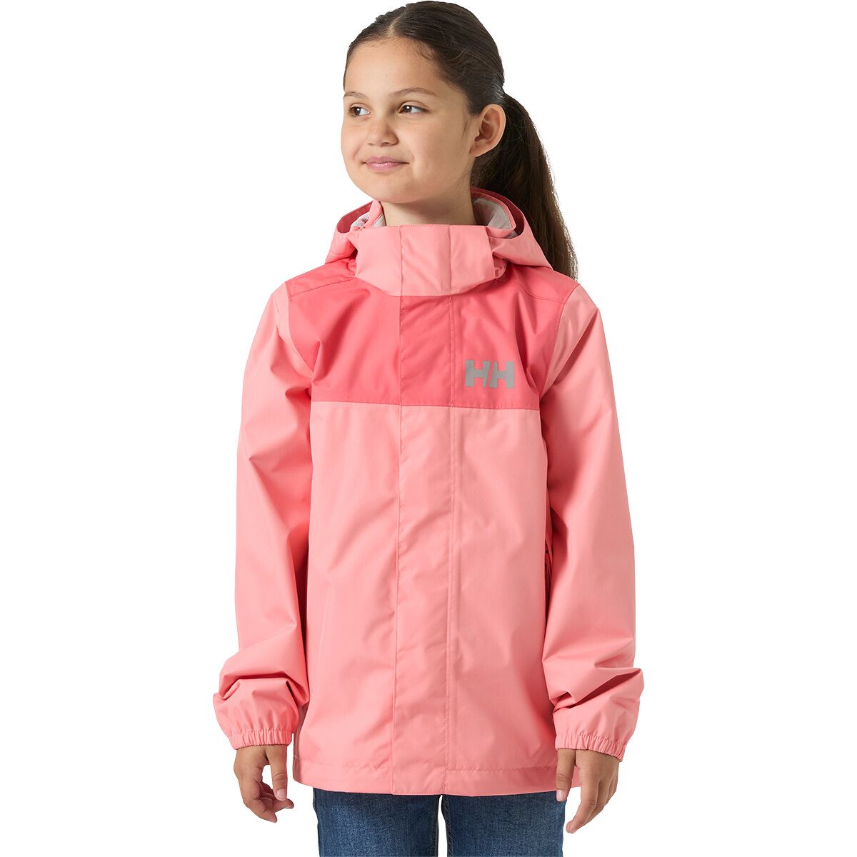 Image of Helly Hansen Vancouver Rain Jacket - Girls' Coral Almond, 14