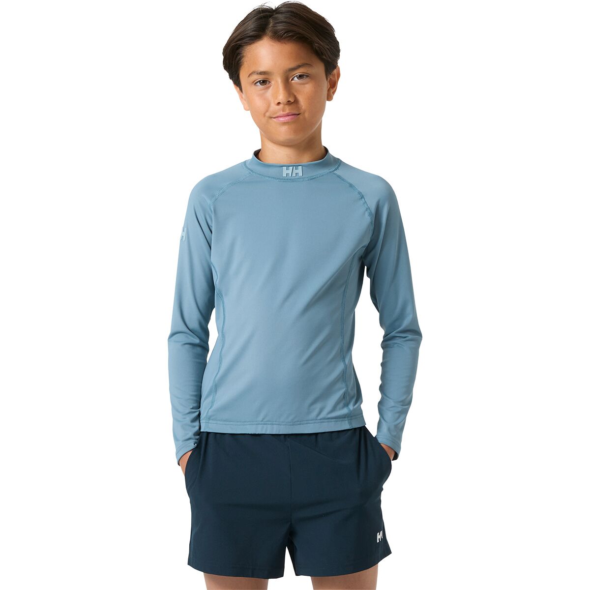 Image of Helly Hansen Waterwear Rashguard - Kids' Washed Navy, 10