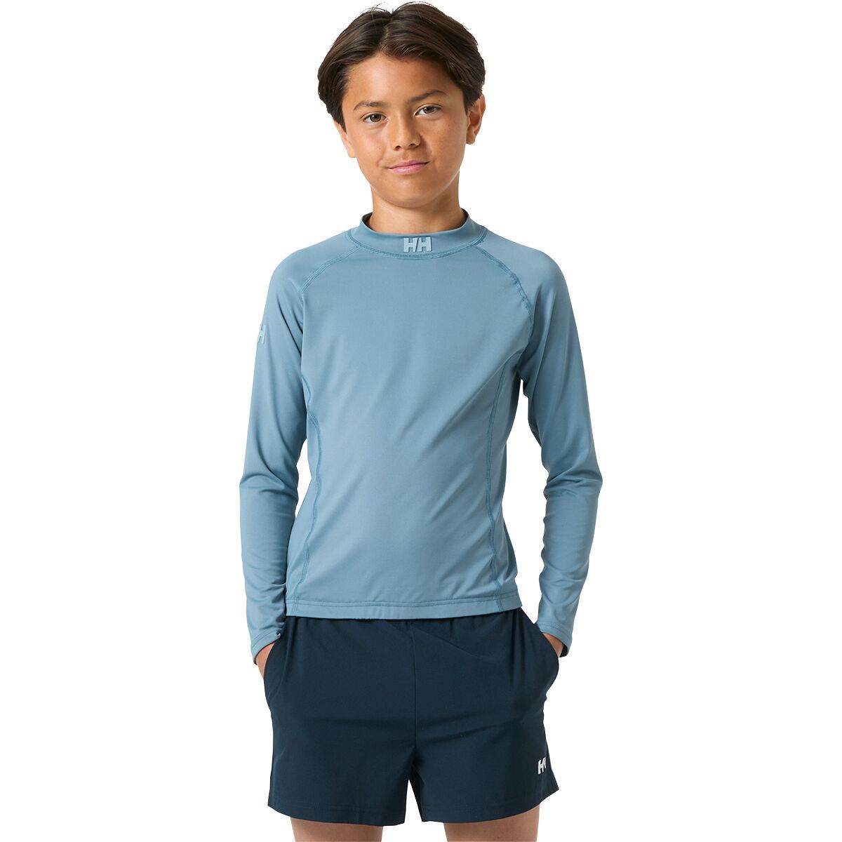 Image of Helly Hansen Waterwear Rashguard - Kids' Washed Navy, 8