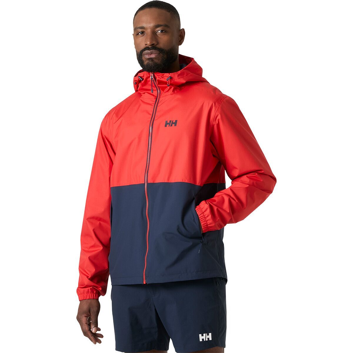 Image of Helly Hansen HH Hilo Rain Jacket - Men's Alert Red, XL