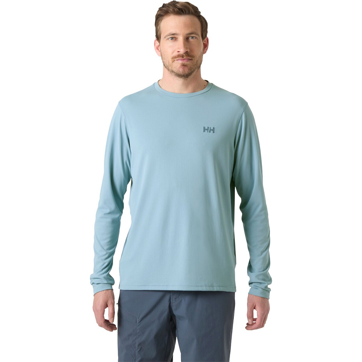 Image of Helly Hansen Lifa Active Solen Long-Sleeve Shirt - Men's Windy Blue, XL