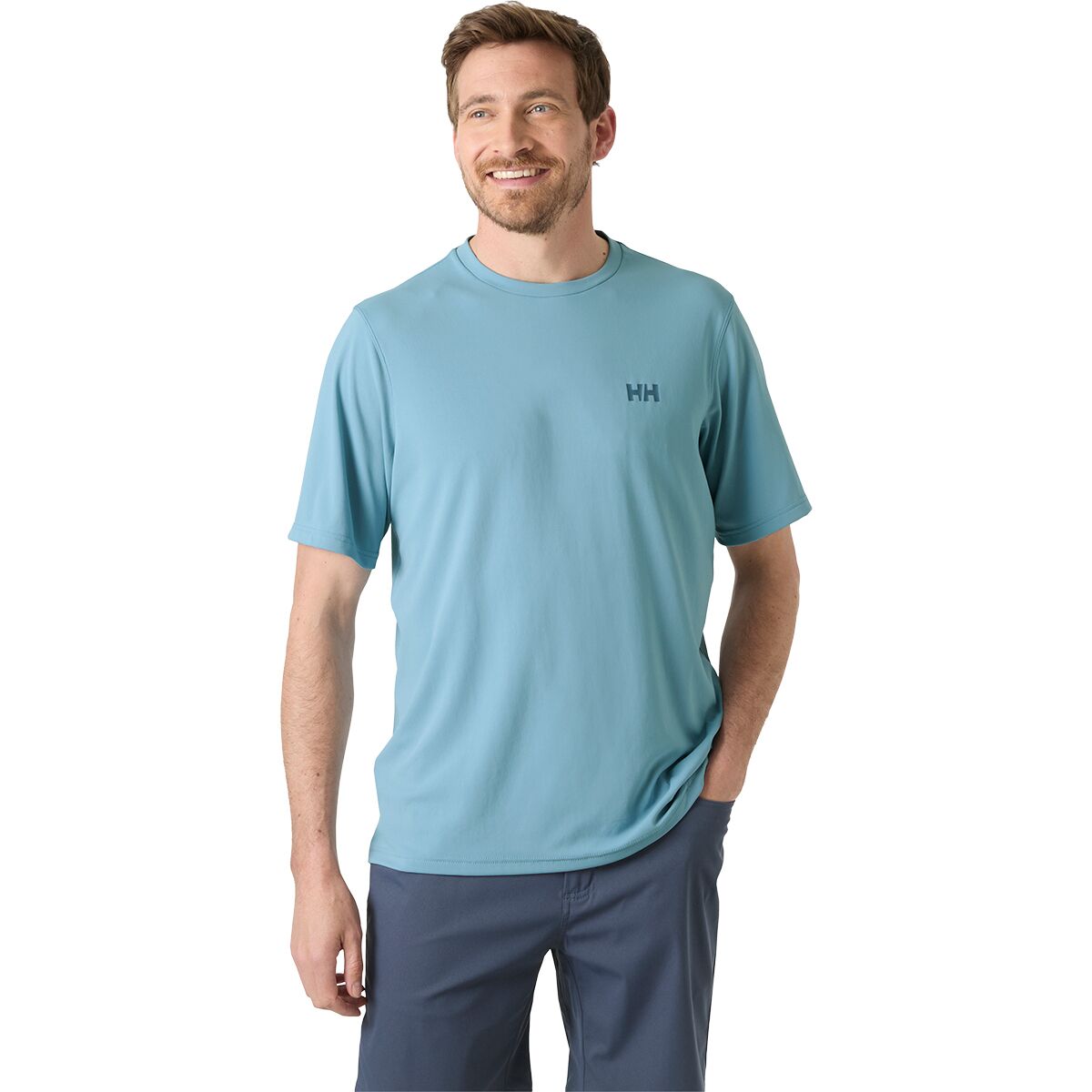 Image of Helly Hansen Lifa Active Solen T-Shirt - Men's Windy Blue, L