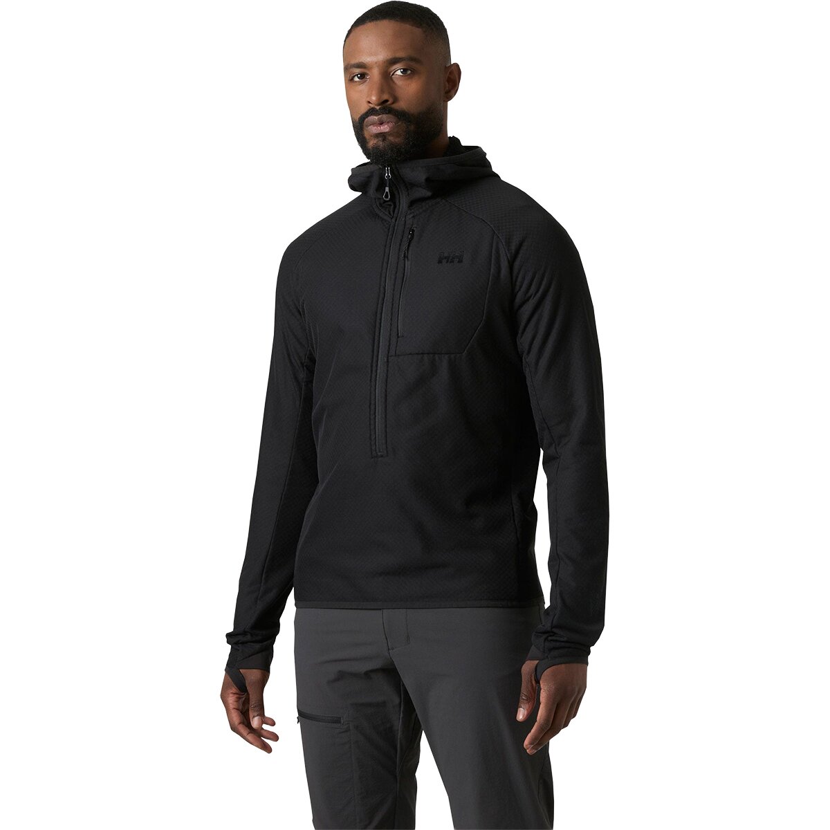 Image of Helly Hansen Odin Breeze Hooded Fleece Jacket - Men's Black, L