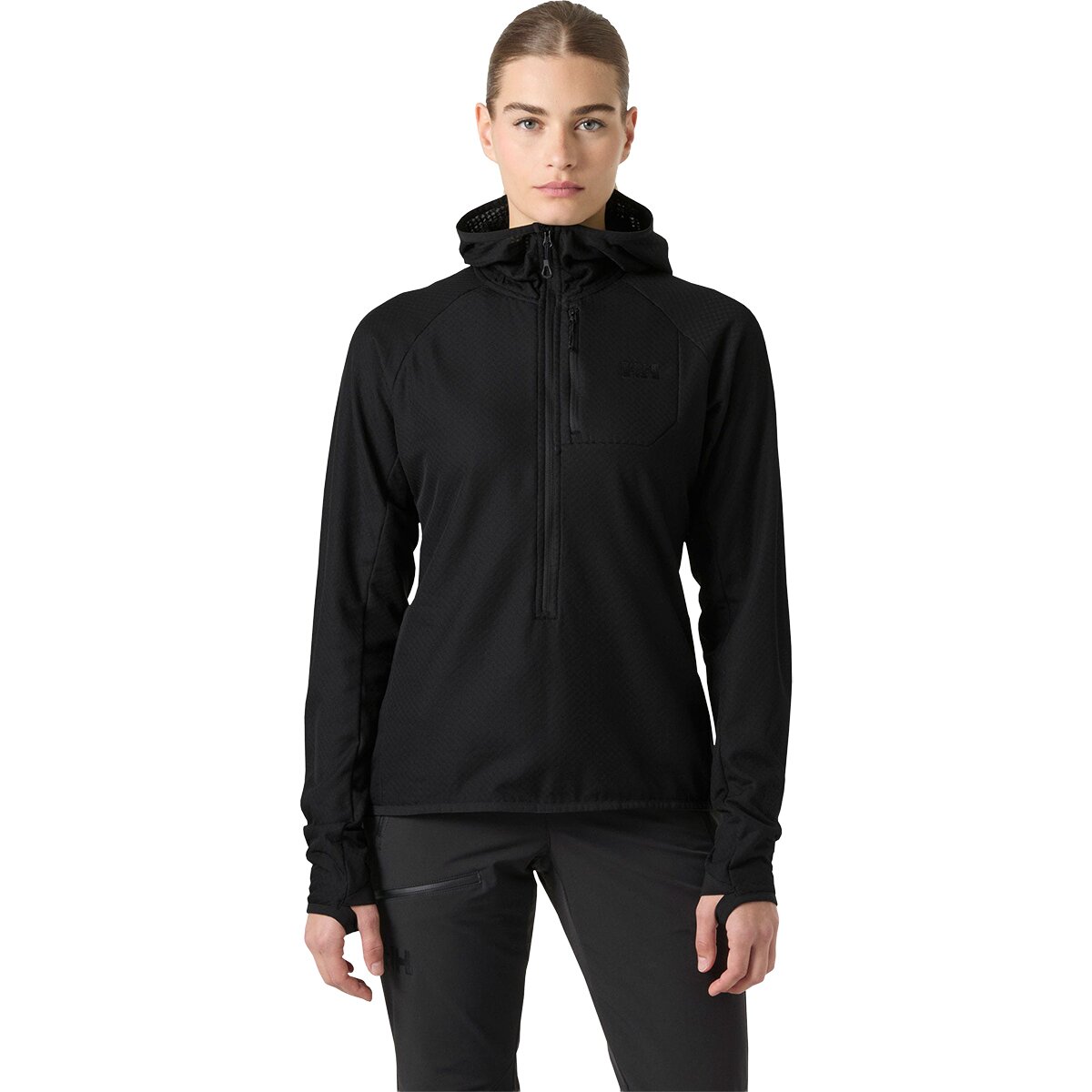 Image of Helly Hansen Odin Breeze Hooded Fleece Jacket - Women's Black, S