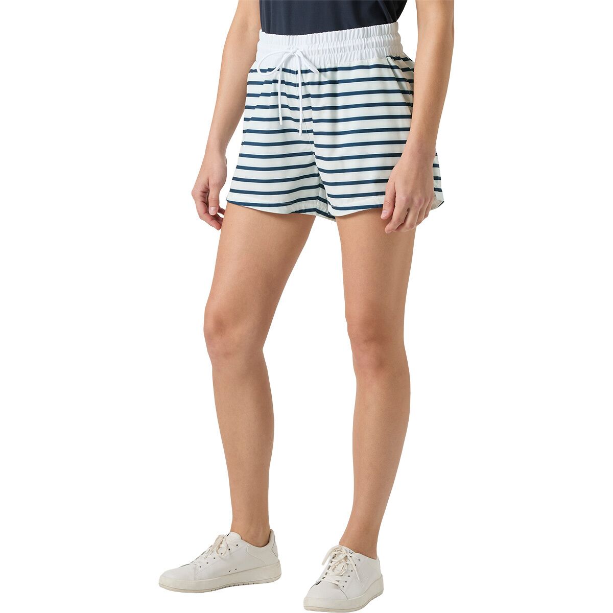 Image of Helly Hansen Thalia Short - Women's White Navy Stripe, XS