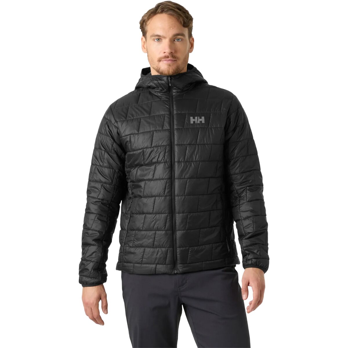 Image of Helly Hansen Lifaloft Hooded Insulator Jacket - Men's Black, L