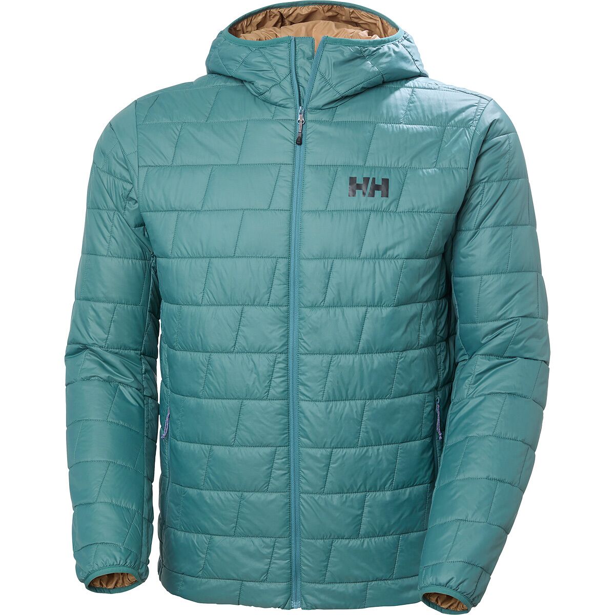 Image of Helly Hansen Lifaloft Hooded Insulator Jacket - Men's Green2, XXL