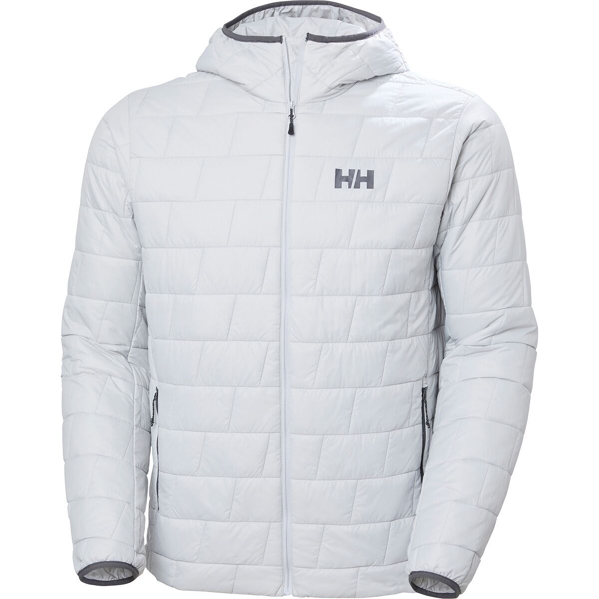 Image of Helly Hansen Lifaloft Hooded Insulator Jacket - Men's Grey Fog, S