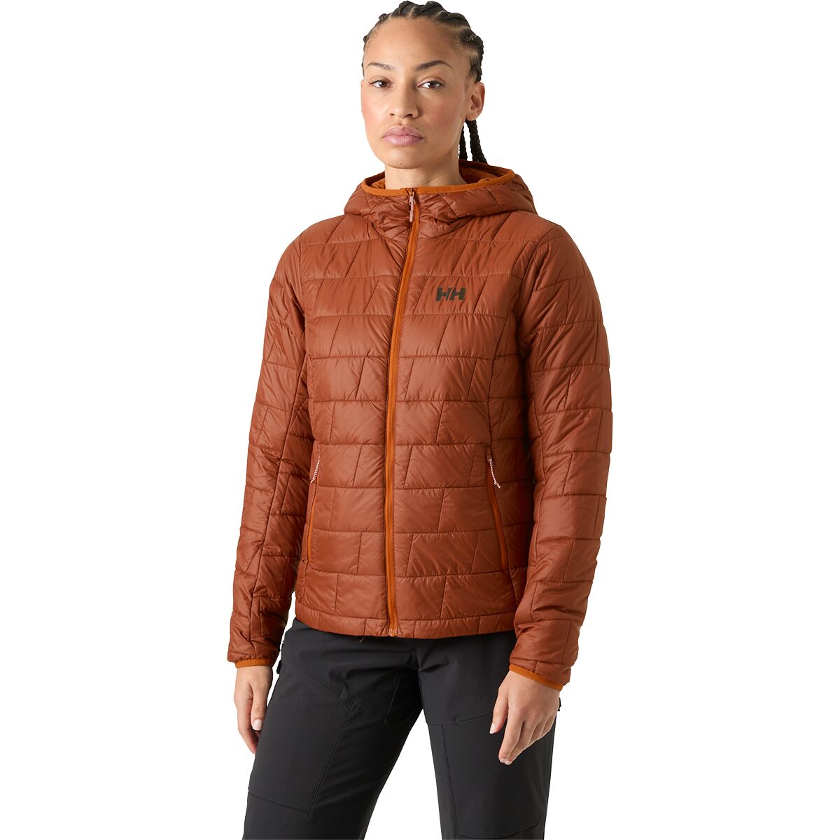 Image of Helly Hansen Lifaloft Hooded Insulator Jacket - Women's Iron Oxide, M