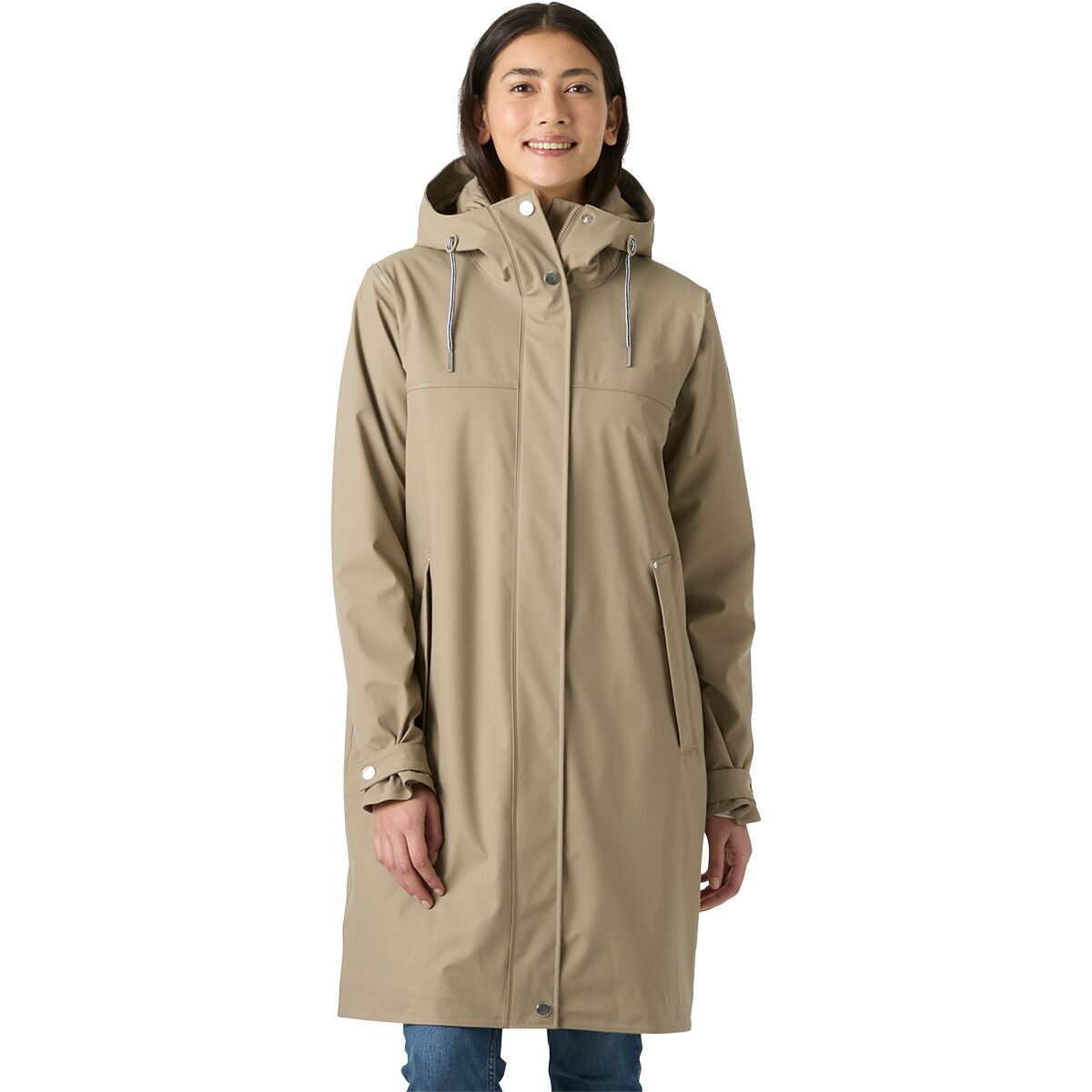 Image of Helly Hansen Moss Insulated Pu Coat - Women's Pebble, M