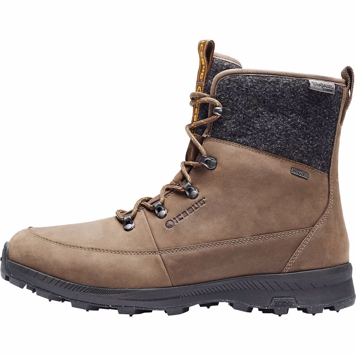 Icebug Adak BUGrip Woolpower Boot - Men's Coffee/Grey, 8