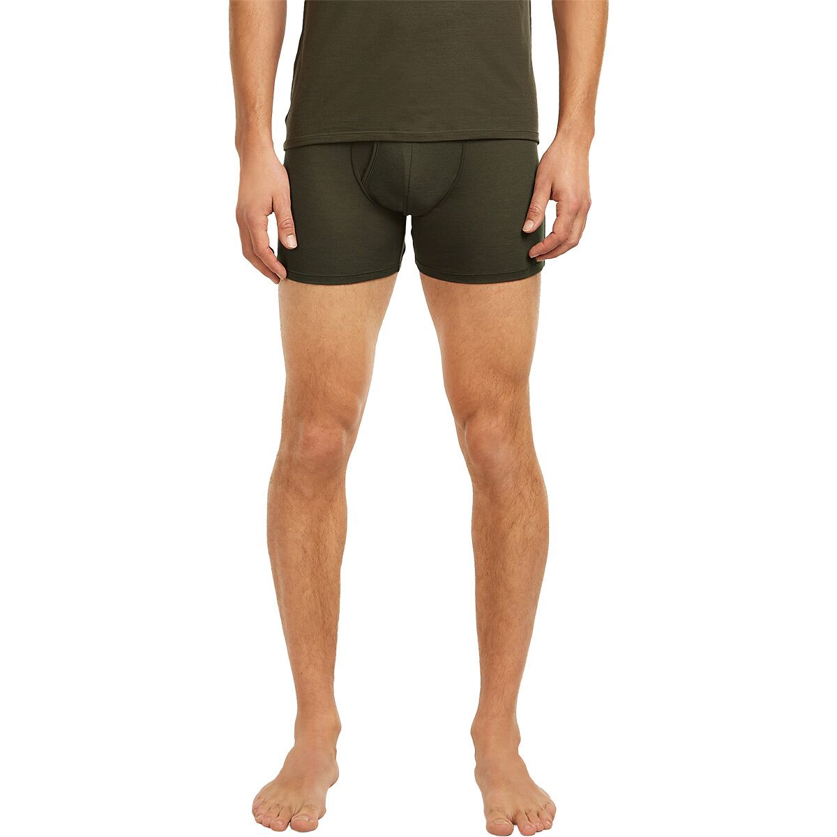 Image of Icebreaker Anatomica Boxer + Fly - Men's Dark Loden, L
